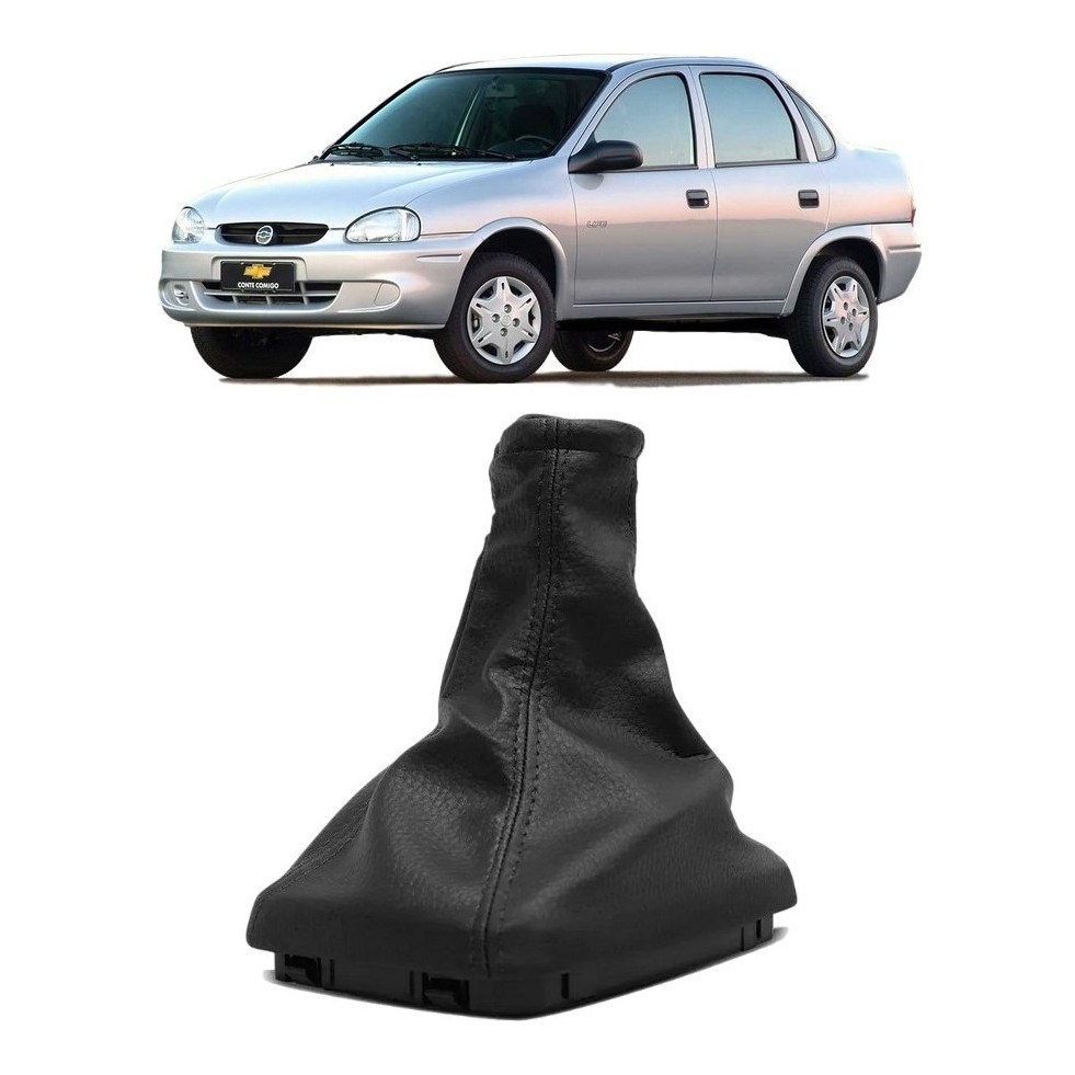 Coifa De Cambio Sem Manopla Corsa Hatch Sedan Pick-up Preto