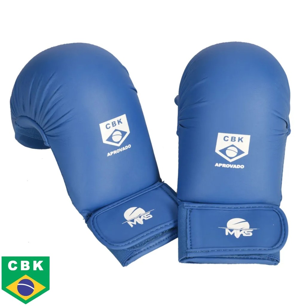 Par Luva Karate Mks Competition Homologada Aprovado Cbk