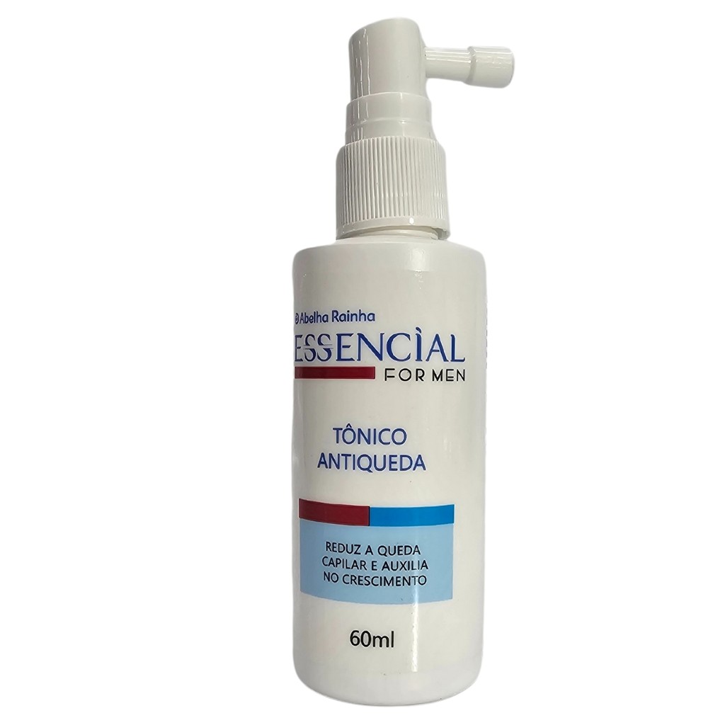 Tônico Capilar Antiqueda Cabelo e Barba Essencial For Men / Para Homem Abelha Rainha 60ml