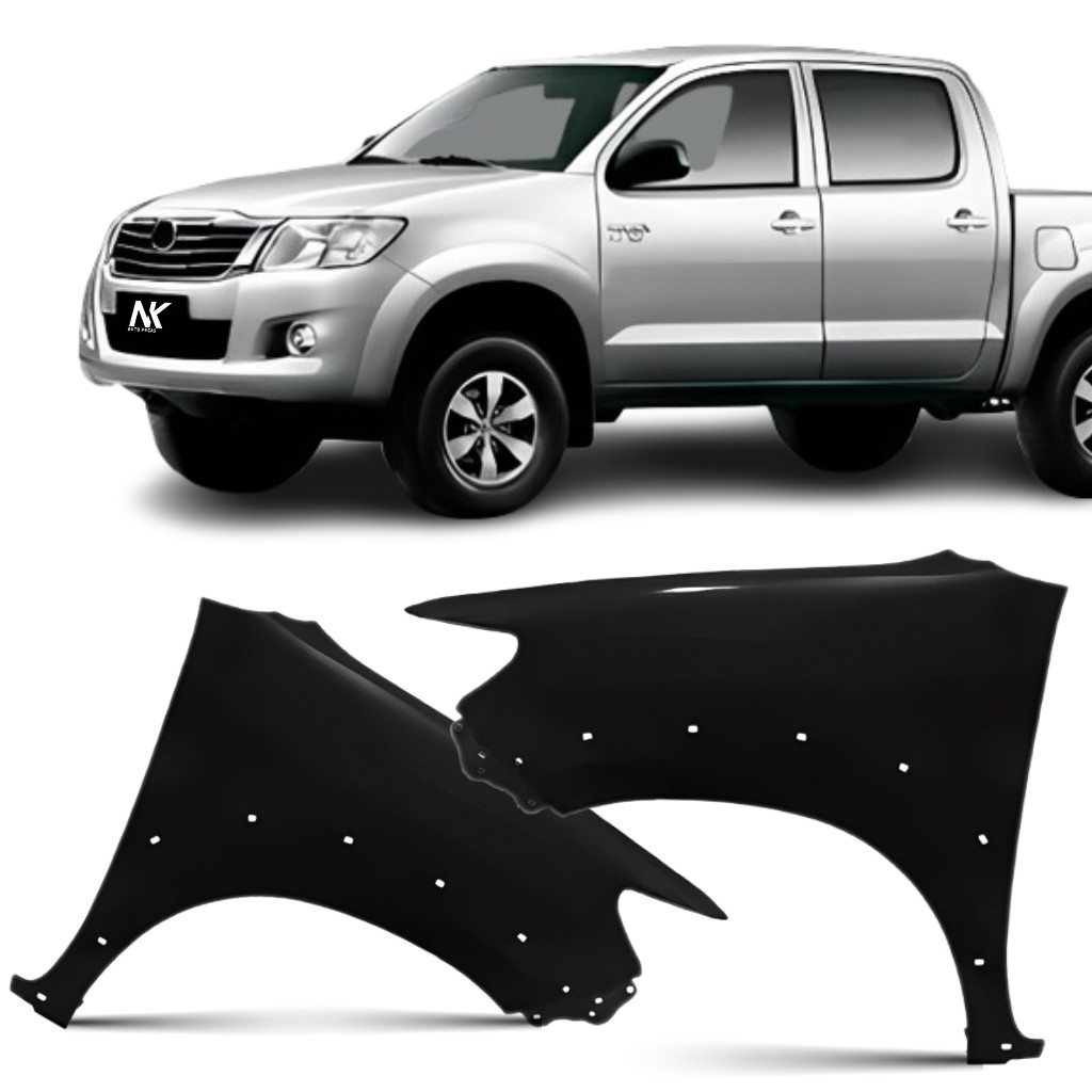 Par/Un Paralama Dianteiro Hilux 2012 2013 2014 2015 Furo Moldura Lameiros Para Lama 1ª Linha Novo em Oferta na Shopee