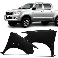 Par/Un Paralama Dianteiro Hilux 2012 2013 2014 2015 Furo Moldura Lameiros Para Lama 1ª Linha Novo