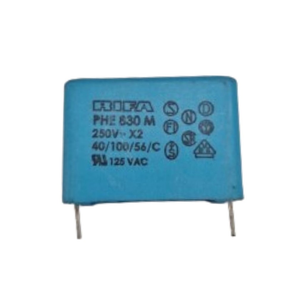 CAPACITOR SUPRESSOR X2 680K 275VAC 31X11X22MM PASSO 27,5MM PHE830MF6680M RIFA_KEMET (0,68UF 0,68MF 680NF 250VAC)