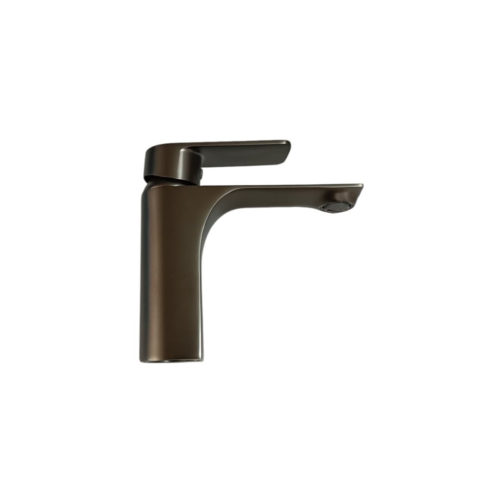 Torneira Banheiro Monocomando Misturador Luxo Design Cinza