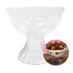 1~5un Taça Grega Sobremesa 650ml Transparente Réveillon Natal Resistente Lsc Toys