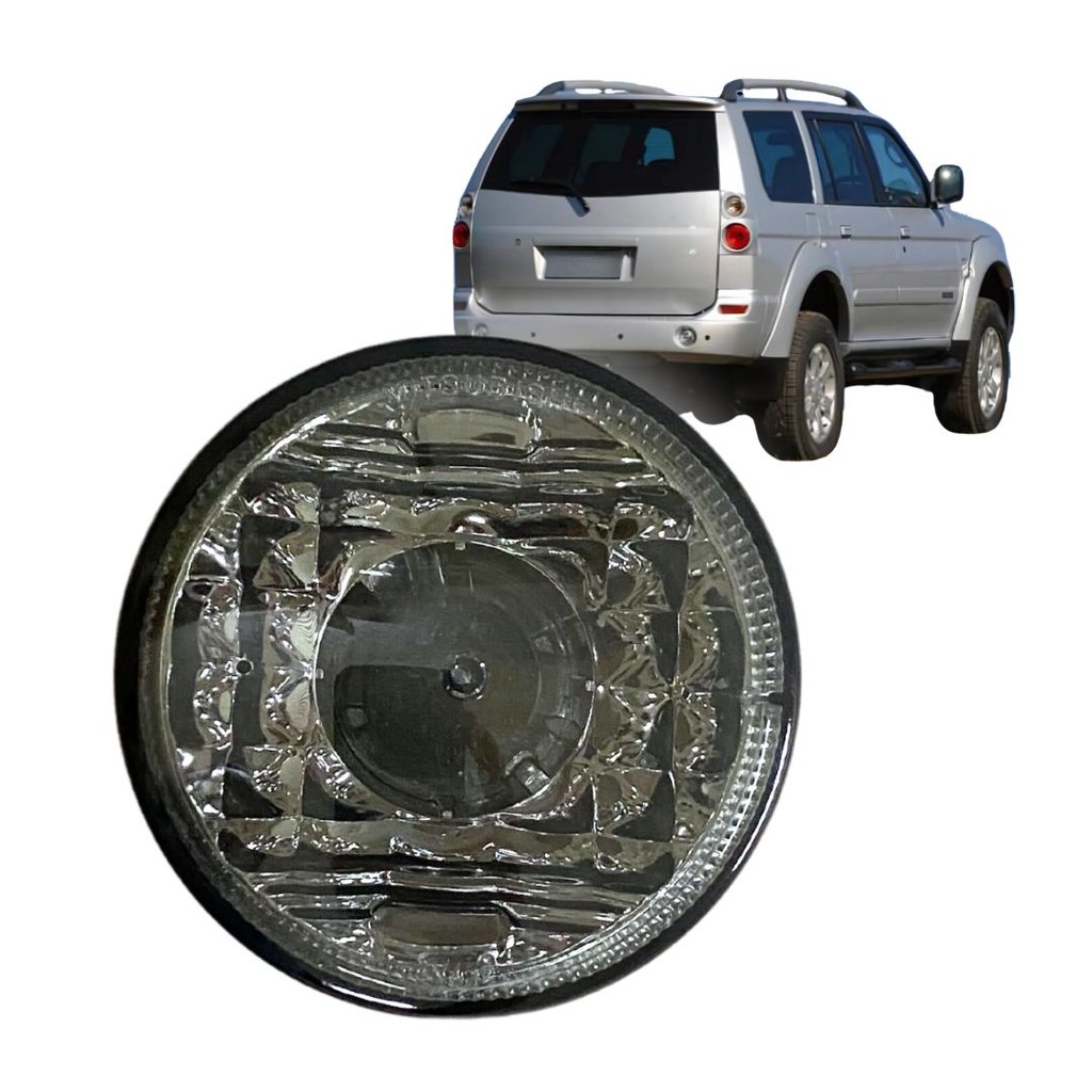 Lanterna Traseira Pisca Para Mitsubishi L200 Pajero Sport TR4 Redonda 90mm Fume em Oferta na Shopee