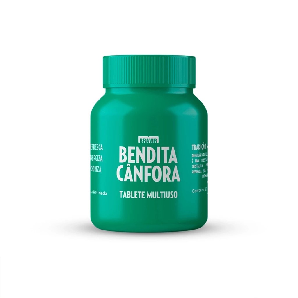 Bendita Cânfora Pote Com 30 Tabletes - Bravir