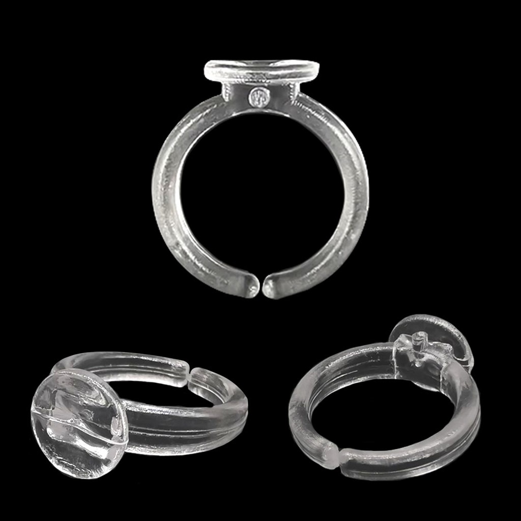 Anel Plástico 17Mm X 20Mm C/50 Transparente Alta Qualidade Ótimo Custo-Benefício Prático E Resistente