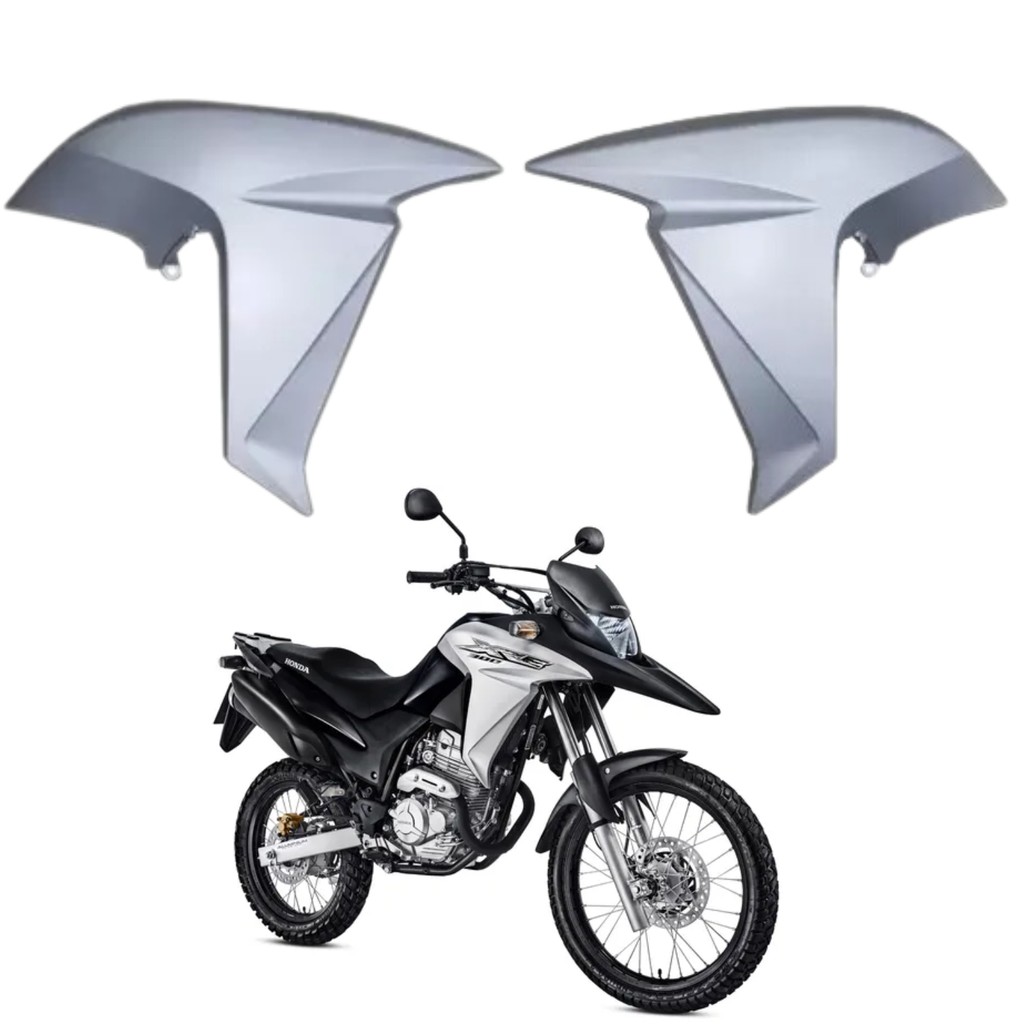 Aleta Guia Aba Lateral Asa Tanque Prata Fosco Honda Xre 300 2017 2018