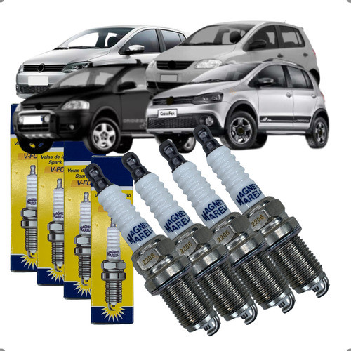 4 Vela De Ignição Magnet Marelli Gol Voyage Saveiro G4 G5 1.0 1.6 8v 2003 2004 2005 2006 a 2014 em Oferta na Shopee