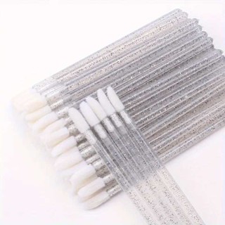 100 Pincel Aplicador Batom e Gloss Descartável Clear Glitter em Oferta na Shopee