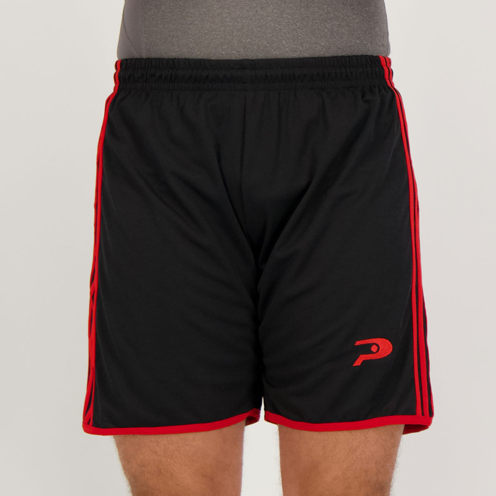 Calção Placar Taruma Preto e Vermelho em Oferta na Shopee