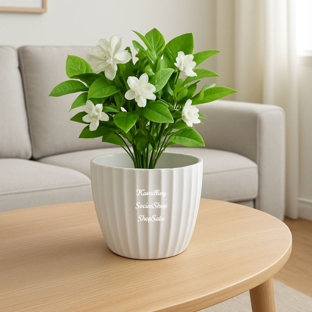 Vaso Ondulado Grande Para Arranjos Decorativos E Plantas Naturais E Artificiais, Decoração Jardim Arranjos Decorativos