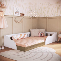 Cama Infantil Montessoriana Solteiro Summer Art in Móveis
