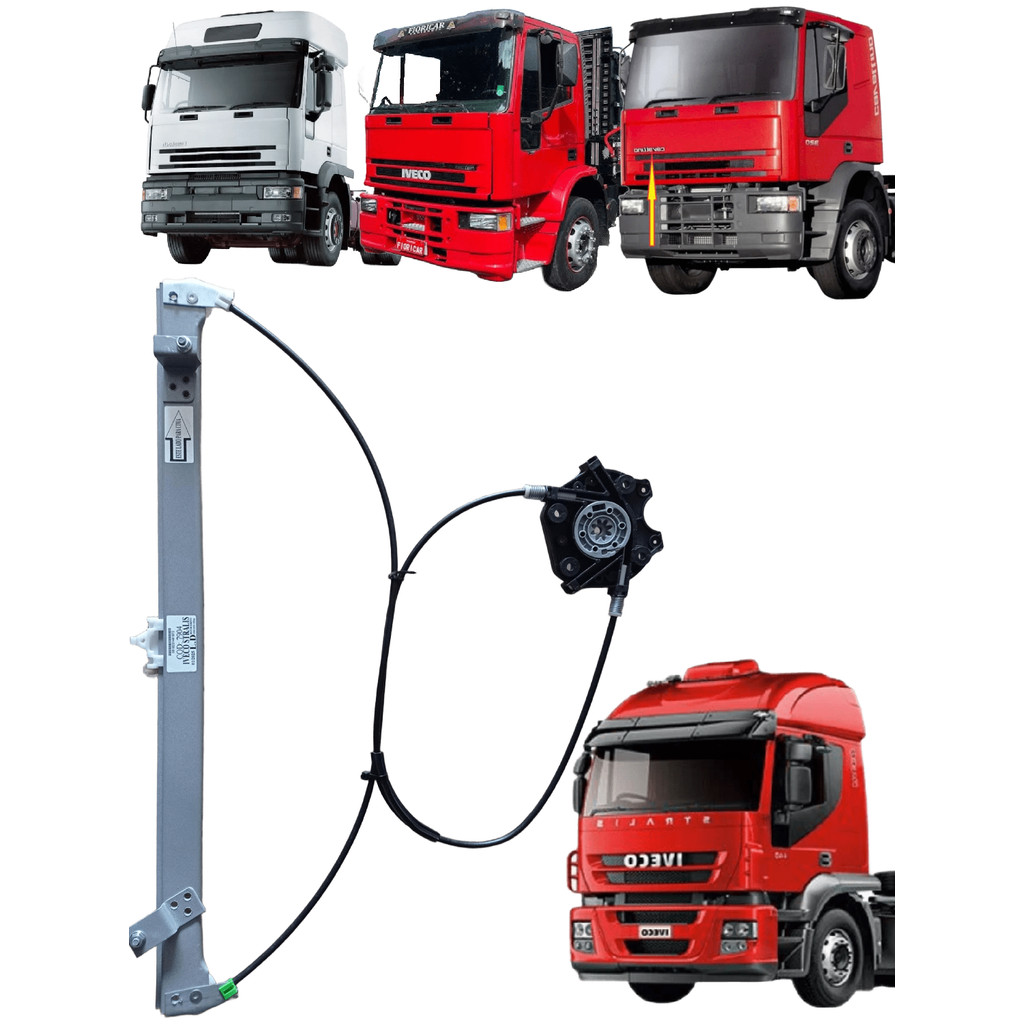 Máquina Vidro Elétrico Ford Cargo Iveco Cavallino Stralis Tector 98 em Diante pra Motor Mabuch