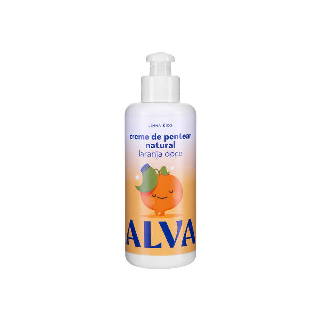Creme de Pentear Infantil Laranja Doce e Baunilha 160ml Alva