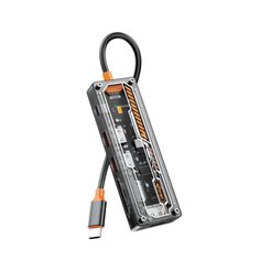 Hub USB-C HDMI 4K Leitor de Cartão SD TF Multifunção Knup KP-HB508