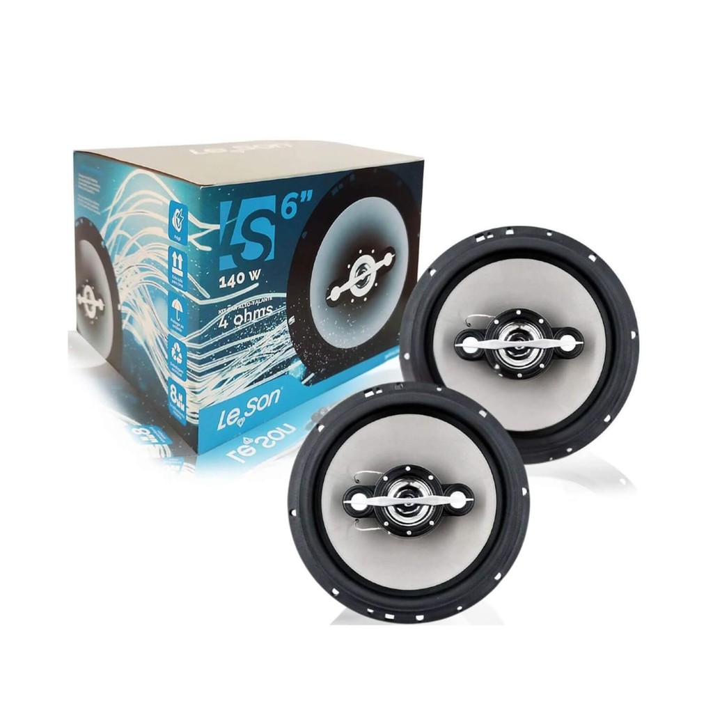 Kit 4 Alto Falantes 6" Quadriaxial 70W RMS Cada e 280 Watts o Kit Leson LS6 - 2LS070060 em Oferta na Shopee