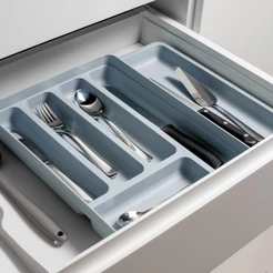 Organizador de talheres com extensor Ou Linha Logic
