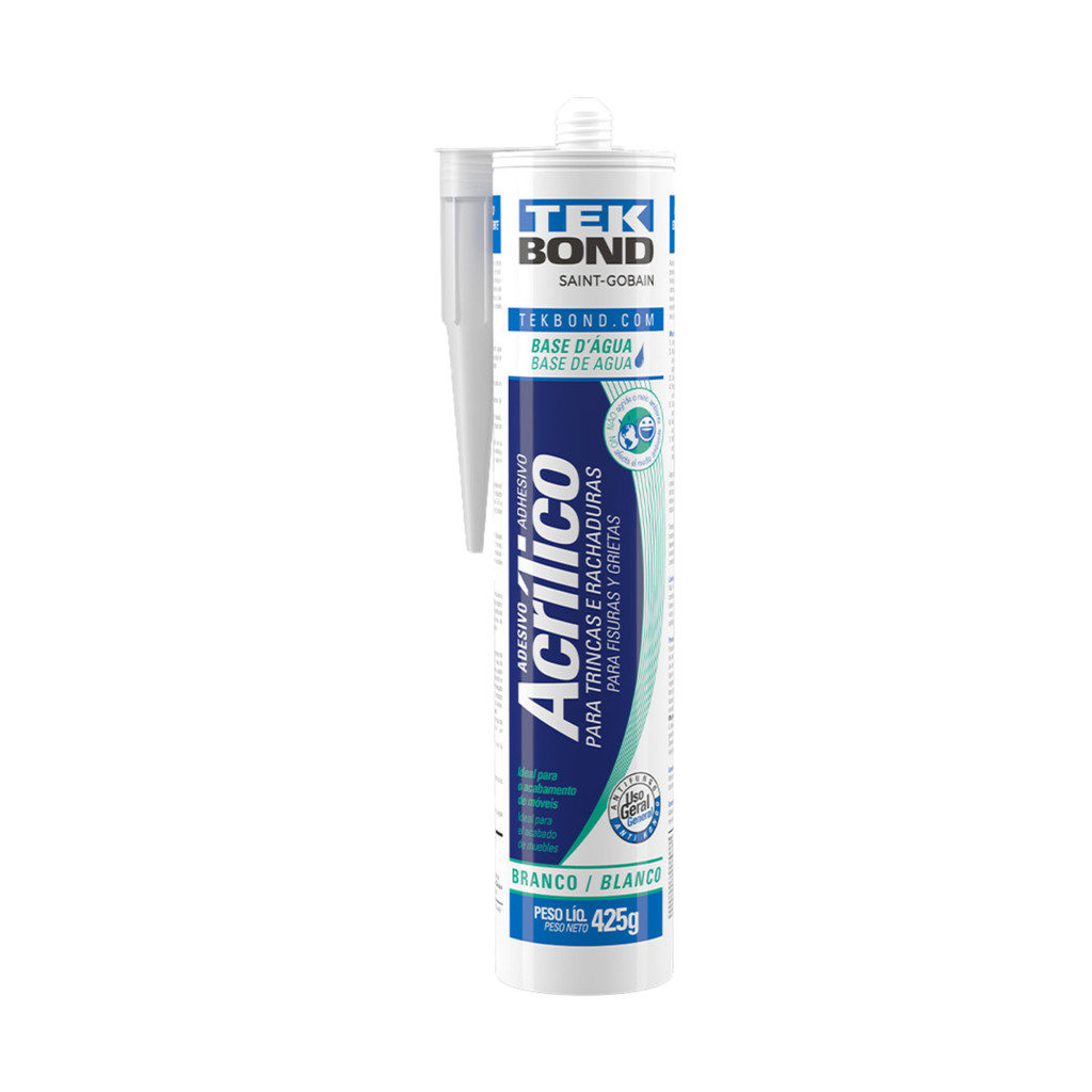 Adesivo Selador de Trincas 425G 280ML Branco Tekbond