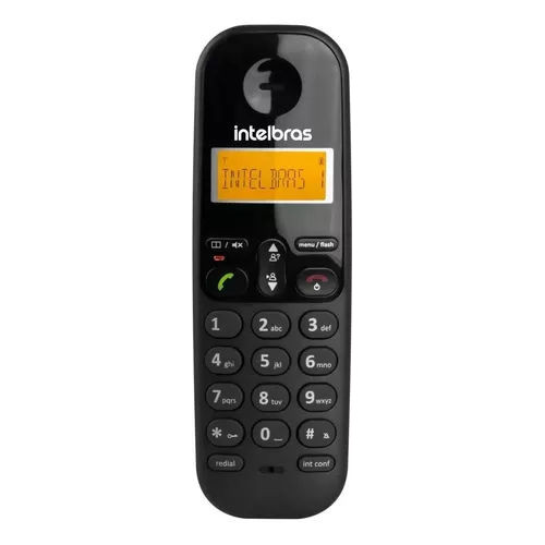 Telefone Sem Fio Intelbras Ts 3110 Preto Visor Luminoso Com Identificação De Chamadas