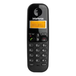 Telefone Sem Fio Intelbras Ts 3110 Preto Visor Luminoso Com Identificação De Chamadas