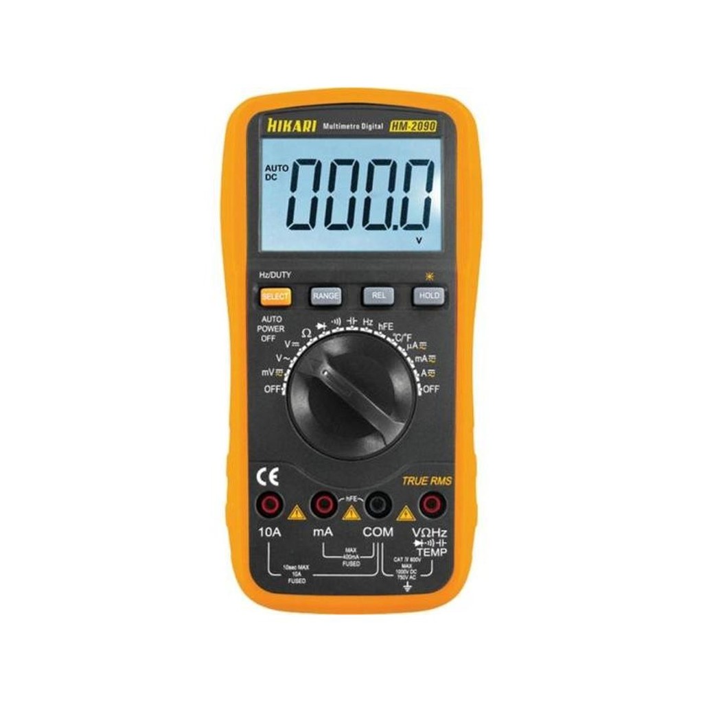 Multímetro Digital Hikari HM-2090 Laranja/Preto