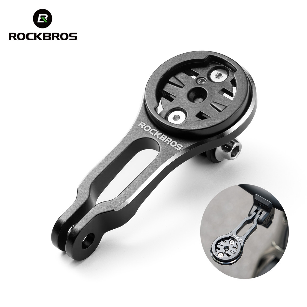 ROCKBROS Bicicleta Computador Montar Liga De Alumínio Base Luz Reboque Alça Suporte Acessórios Da