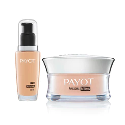 Kit Base Retinol Cor 50 + Pó Facial Retinol Iluminador Payot