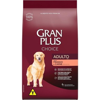 Ração para Cães Adultos Gran Plus Choice 15kg - Frango e Carne, Nutrição Completa e Saborosa em Oferta na Shopee