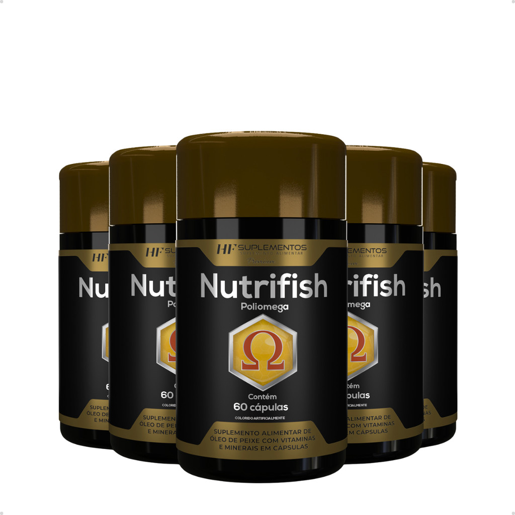 5X NUTRIFISH POLIOMEGA VITAMINA A D C E K B1 B2 B3 B6 B12