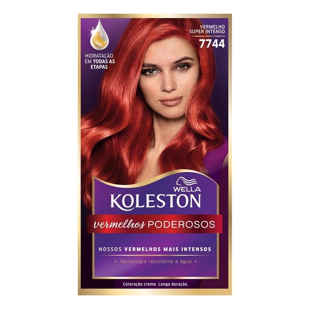Tintura Koleston 7744 Vermelho Super Intenso 55g - Beauty