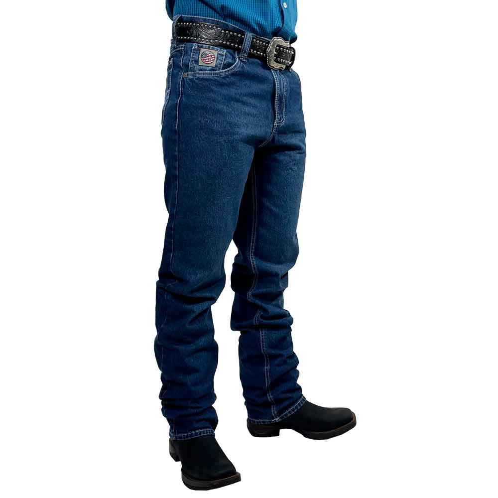 Calca Bill Way Masculina Bordado No Bolso Azul