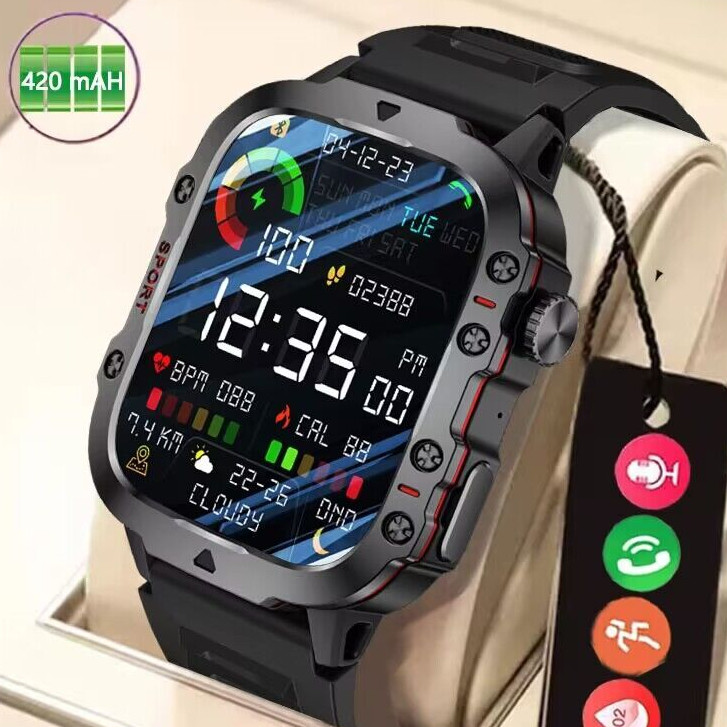 LIGE Sports Watch Smartwatch Relógio Inteligente Masculino À Prova D'água 420mAh Monitoramento De Saúde IP68