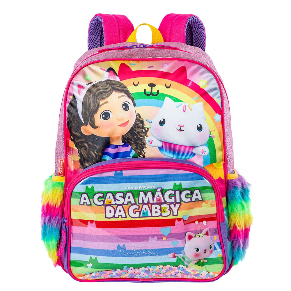 Mochila De Costas Escolar Infantil Casa Magica De Gabbys em Oferta na Shopee