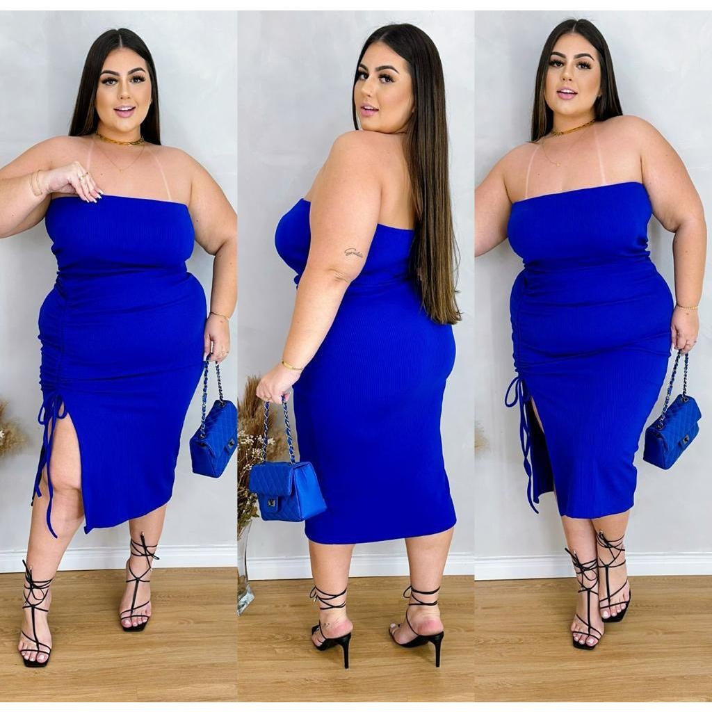 Vestido Midi Tomara que Caia Tendência Verão plus size g1 g2 g3
