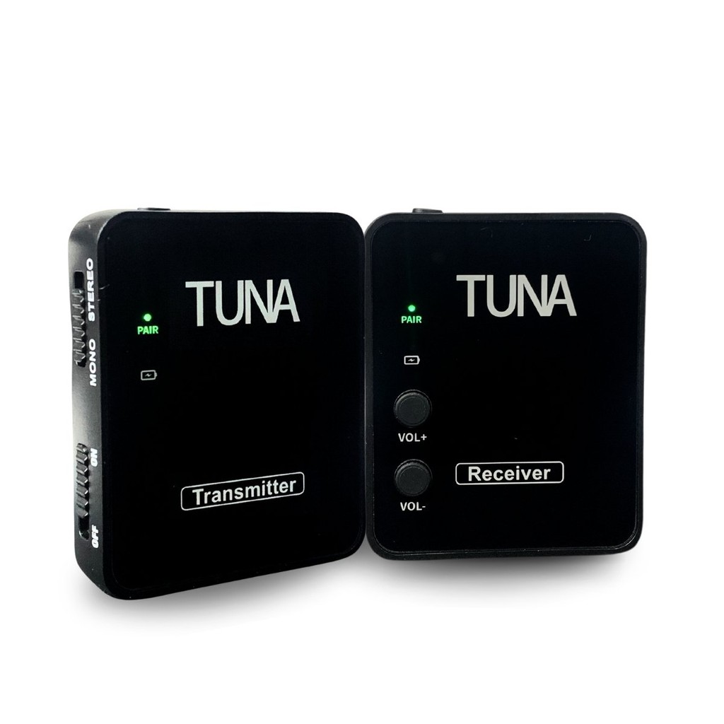 Transmissor Retorno Sem Fio Tuna TRT200 Recarregável Profissional + Receptor