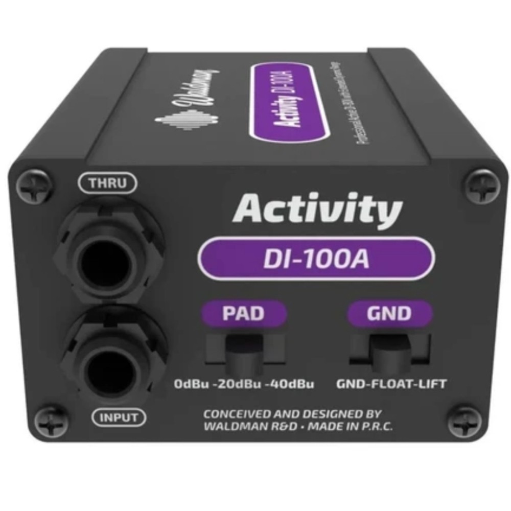 DIRECT BOX WALDMAN PARA INSTRUMENTOS MUSICAIS DI-100A ATIVO
