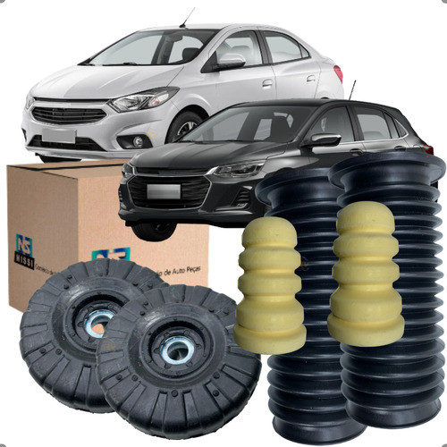 Par Kit Batente Coxim Dianteiro NISSI Onix Prisma 2012 Em Diante em Oferta na Shopee