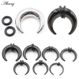 Alisouy 2 Peças De Aço Inoxidável Em Forma De C Chifre De Búfalo Orelha Cone Maca Expansor Septo Cativo Tragus Cartilage em Oferta na Shopee
