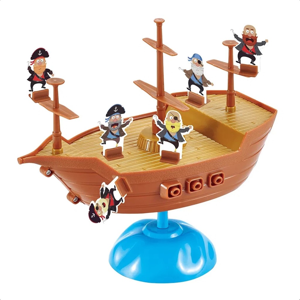 Jogo Equilibra Pirata Estratégia Equilíbrio e Concentração +5 Anos Multikids - BR1777 em Oferta na Shopee