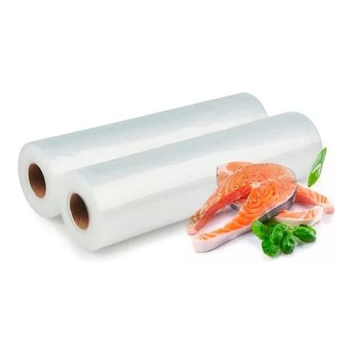 Rolo Bobina De Saco Para Seladora A Vácuo Ranhuras 25cm X 5m