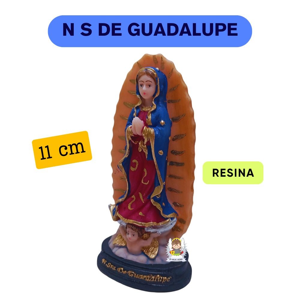 Imagem Nossa Senhora de Guadalupe em Resina Pequena em Oferta na Shopee
