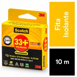 Fita Isolante 19mm X 10m 0.19mm 750v 105g Pt 33