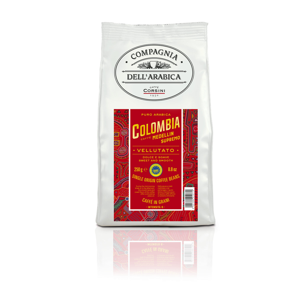 Café Corsini Compagnia Dell'Arabica Colômbia em Grãos 250g em Oferta na Shopee