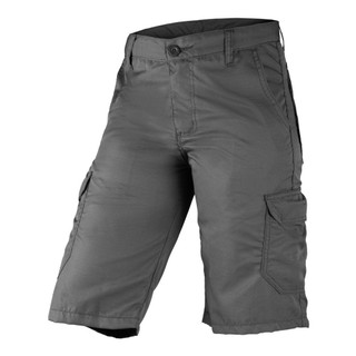 Bermuda Masculina Cargo Poly Ripstop Militar 6 Bolsos Cinza Use Tático