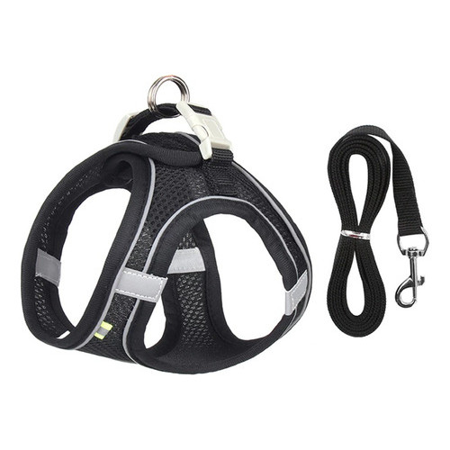 Arnês Para Cachorro Pet Roupa Para Passeio Coleira