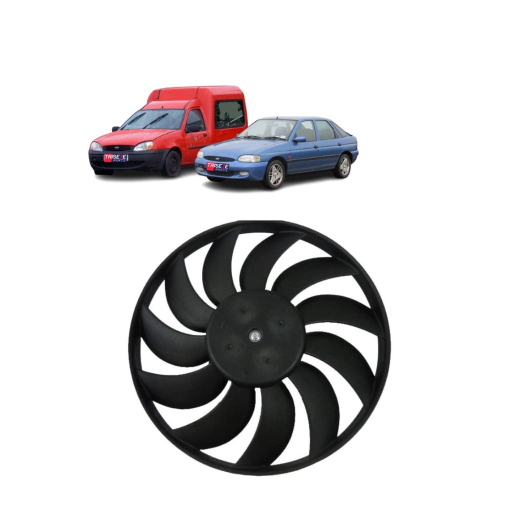 Ventoinha do Radiador Ford Fiesta e Ecosport Com Ar - 12 V