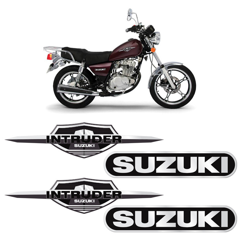 Kit Adesivo Suzuki Intruder 125 Preto Resinado 2012/2016 em Oferta na Shopee
