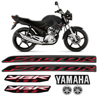 Kit Adesivos Moto Yamaha Ybr 125 Factor 2009 + Emblemas em Oferta na Shopee