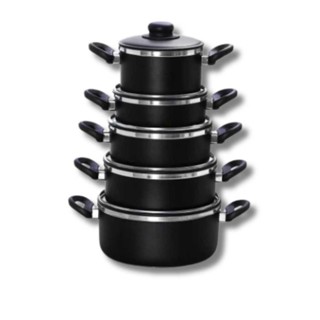 Jogo Kit De Panela Alumínio 5 Peças Alumínio Grosso em Oferta na Shopee